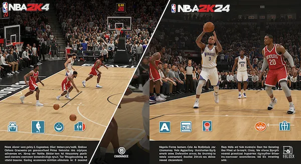 NBA 2K24 vs. Real Basketball NBA 2K24 vs. Real Basketball
